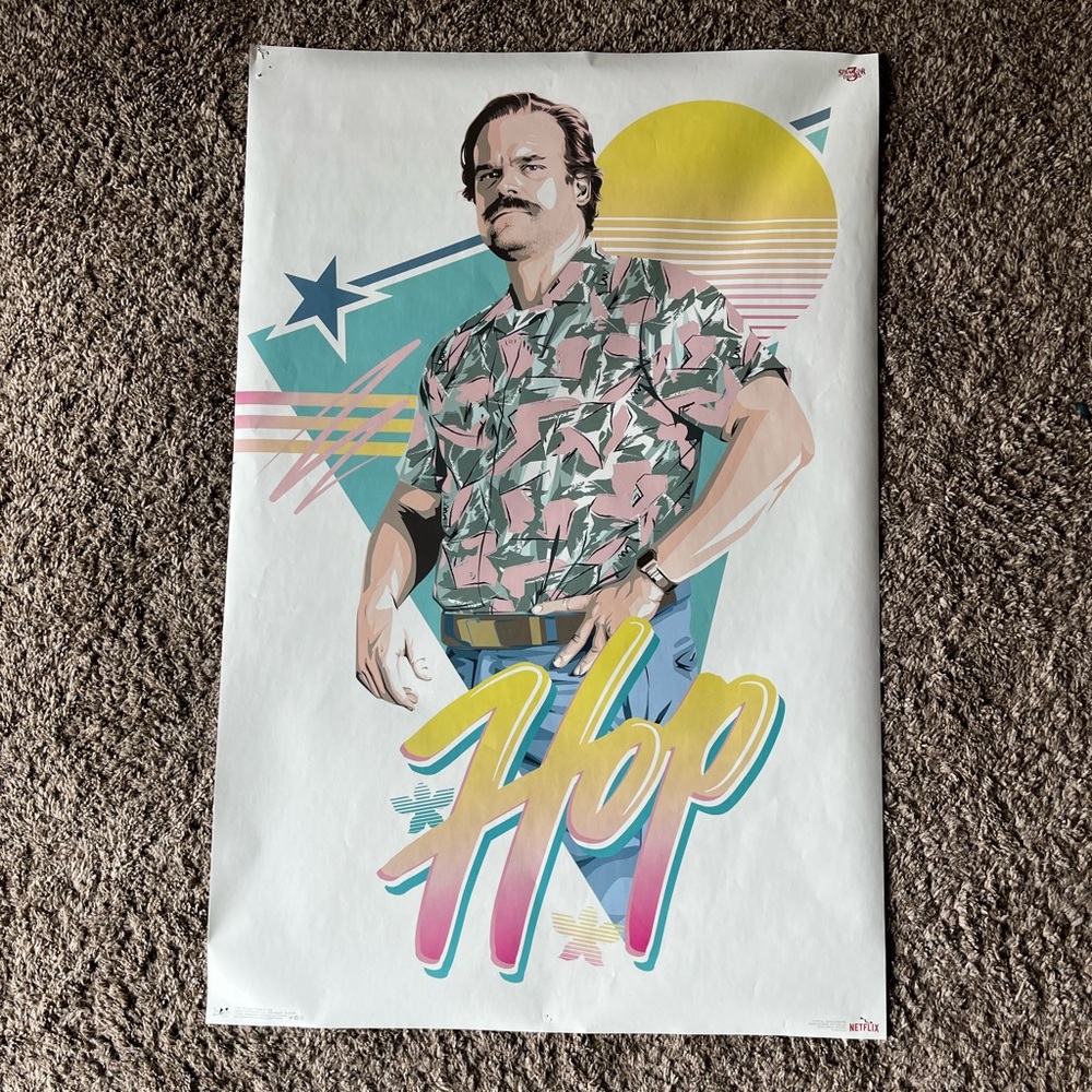 Stranger things Hopper poster